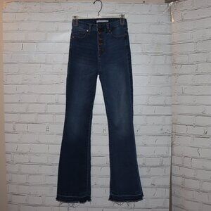 🔵 Celebrity Pink High‑Rise Button‑Fly Jeans · Size 3/26 · Dark Wash